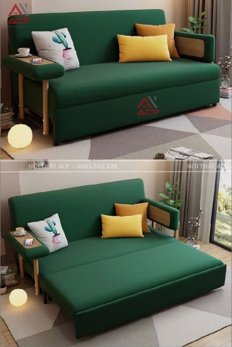 Ghế sofa thông minh - được thiết kế đa năng khi kết hợp giữa sofa và giường ngủ, đem đến sự thuận tiện nhất khi sử dụng